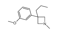 3-(m-Methoxyphenyl)-1-methyl-3-propylazetidine结构式