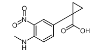 1-[4-(methylamino)-3-nitrophenyl]cyclopropane-1-carboxylic acid结构式