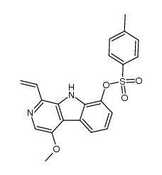 4-Methoxy-8-tosyloxy-1-vinyl-β-carboline结构式