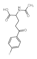 Benzenepentanoic acid, a-(acetylamino)-4-fluoro-d-oxo- Structure