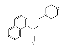 1-NAPHTHALENEACETONITRILE, alpha-(2-MORPHOLINOETHYL)- Structure