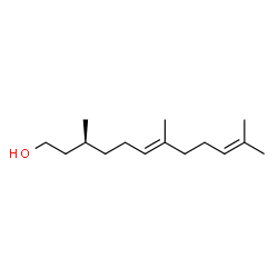 (S,E)-3,7,11-Trimethyl-6,10-dodecadien-1-ol Structure