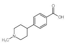 4-(1-Methylpiperidin-4-yl)benzoic acid Structure