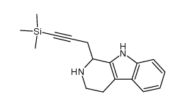 1-(3-trimethylsilylpropargyl)-1,2,3,4-tetrahydro-β-carboline结构式