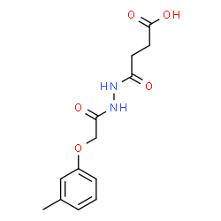 4-{2-[2-(3-methylphenoxy)acetyl]hydrazino}-4-oxobutanoic acid picture