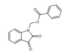 1-benzoyloxymethyl-indole-2,3-dione结构式