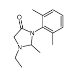 3-(2,6-dimethylphenyl)-1-ethyl-2-methylimidazolidin-4-one结构式