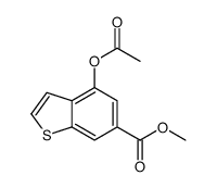 methyl 4-acetyloxy-1-benzothiophene-6-carboxylate Structure