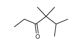 4,4,5-trimethyl-hexan-3-one Structure