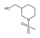 (1-甲磺酰基哌啶-3-基)甲醇结构式