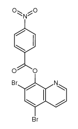 5,7-dibromo-8-(4-nitro-benzoyloxy)-quinoline Structure