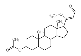 [17-(1-methoxy-3-oxo-prop-1-enyl)-10,13-dimethyl-2,3,4,5,6,7,8,9,11,12,14,15,16,17-tetradecahydro-1H-cyclopenta[a]phenanthren-3-yl] acetate Structure