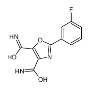 2-(3-fluorophenyl)-1,3-oxazole-4,5-dicarboxamide结构式