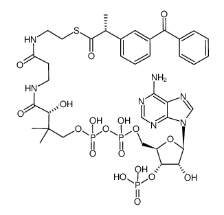 (R)-Ketoprofenoyl-CoA Structure