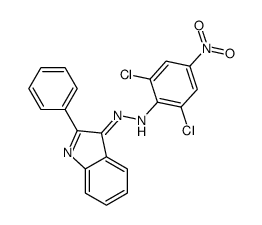 2,6-dichloro-4-nitro-N-[(2-phenylindol-3-ylidene)amino]aniline Structure