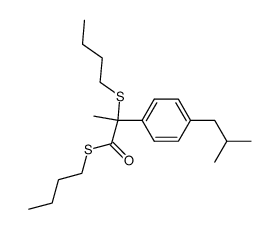 S-butyl α-(4-isobutylphenyl)-α-(butylsulfanyl)thiopropionate Structure