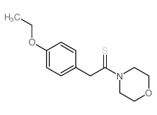 2-(4-ethoxyphenyl)-1-morpholin-4-yl-ethanethione结构式