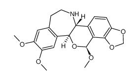 (6α)-2,3,8β-Trimethoxy-10,11-[methylenebis(oxy)]rheadan Structure