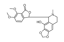 [S-(R*,R*)]-6,7-dimethoxy-3-(5,6,7,8-tetrahydro-4-hydroxy-6-methyl-1,3-dioxolo[4,5-g]isoquinolin-5-yl)phthalide结构式