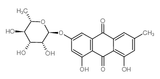 大黄素-3-O-鼠李糖苷图片