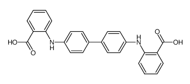 N,N'-biphenyl-4,4'-diyl-di-anthranilic acid Structure