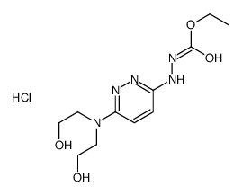 ethyl N-[[6-[bis(2-hydroxyethyl)amino]pyridazin-3-yl]amino]carbamate,hydrochloride Structure