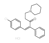 1-Penten-3-one,1-(4-chlorophenyl)-2-phenyl-5-(1-piperidinyl)-, hydrochloride (1:1) picture