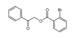 2-Bromobenzoic acid phenacyl ester structure