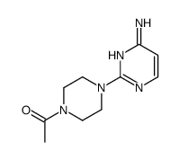 1-[4-(4-aminopyrimidin-2-yl)piperazin-1-yl]ethanone结构式