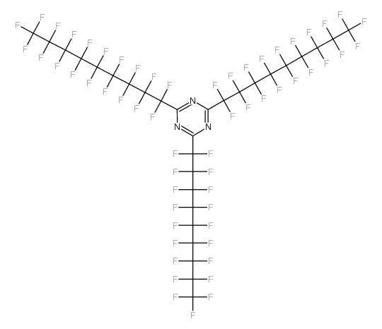 2,4,6-tris(perfluorononyl)-s-triazine structure