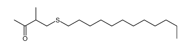 4-dodecylsulfanyl-3-methylbutan-2-one结构式