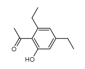 1-(2,4-diethyl-6-hydroxy-phenyl)-ethanone结构式