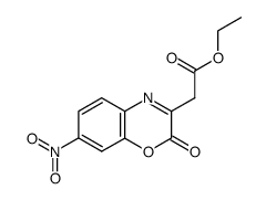 ETHYL 2-(7-NITRO-2-OXO-2H-BENZO[B][1,4]OXAZIN-3-YL)ACETATE Structure