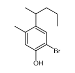 2-bromo-5-methyl-4-pentan-2-ylphenol结构式