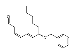 7-benzyloxy-(3Z,5E,7S)-3,5-dodecadien-1-al Structure