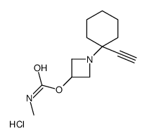 [1-(1-ethynylcyclohexyl)azetidin-1-ium-3-yl] N-methylcarbamate,chloride Structure