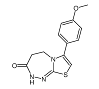 7-(4-methoxy-phenyl)-4,5-dihydro-2H-thiazolo[2,3-c][1,2,4]triazepin-3-one Structure