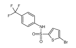 5-bromo-N-[4-(trifluoromethyl)phenyl]thiophene-2-sulfonamide Structure