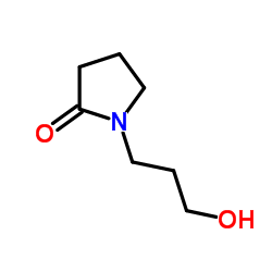 1-(3-羟丙基)-2-吡咯烷酮结构式