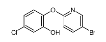 2-(5-bromopyridin-2-yl)oxy-5-chlorophenol Structure