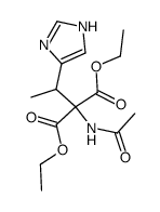 acetylamino-[1-(1(3)H-imidazol-4-yl)-ethyl]-malonic acid diethyl ester Structure