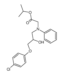 {[3-(4-Chloro-phenoxy)-2-hydroxy-propyl]-phenyl-amino}-acetic acid isopropyl ester Structure