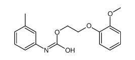 2-(2-methoxyphenoxy)ethyl N-(3-methylphenyl)carbamate Structure