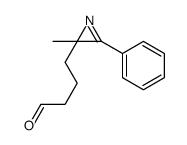 4-(2-methyl-3-phenylazirin-2-yl)butanal Structure