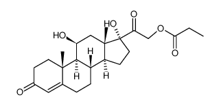 Cortisol 21-propionate结构式