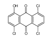 1,4,5-trichloro-8-hydroxy-anthraquinone Structure