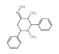 (NE)-N-(1,3-dimethyl-2,6-diphenyl-4-piperidylidene)hydroxylamine结构式