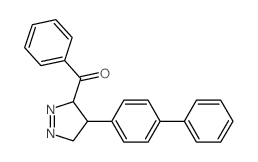 Methanone,(4-[1,1'-biphenyl]-4-yl-4,5-dihydro-3H-pyrazol-3-yl)phenyl- Structure