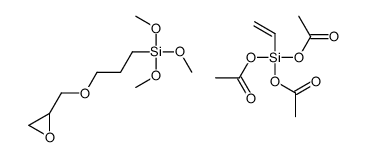 [diacetyloxy(ethenyl)silyl] acetate,trimethoxy-[3-(oxiran-2-ylmethoxy)propyl]silane结构式