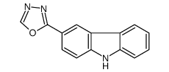 2-(9H-carbazol-3-yl)-1,3,4-oxadiazole Structure